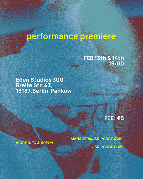 JSR company and PCDCP present:  PREMIERE: 